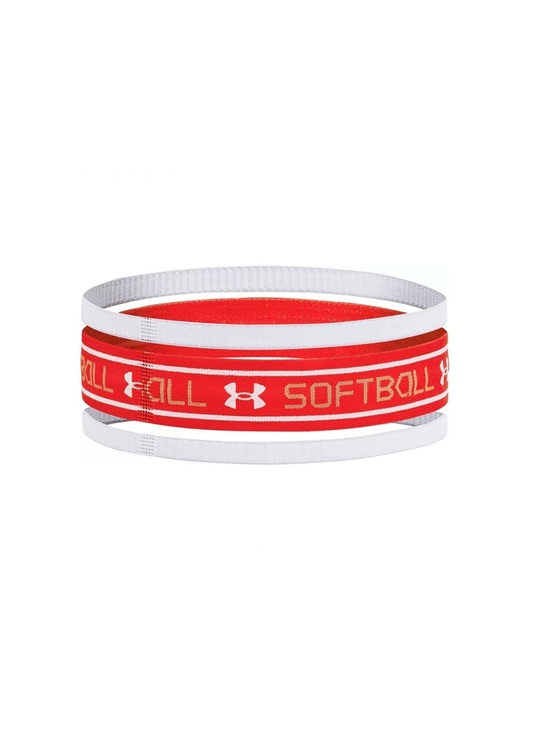 Under Armour Accessories - Under Armour Softball Headbands 3-Pack in Red and White